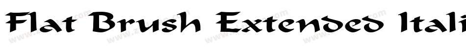Flat Brush Extended Italic字体转换